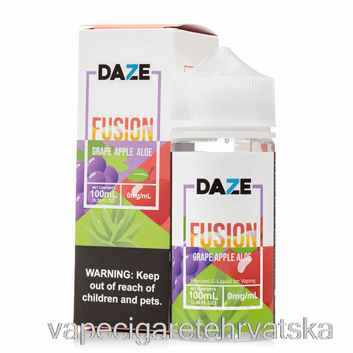 Vape Cigarete Grožđe Jabuka Aloe - 7 Daze Fusion - 100ml 3mg